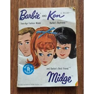 1962 Mattel Barbie, Ken, and Midge fashion booklet